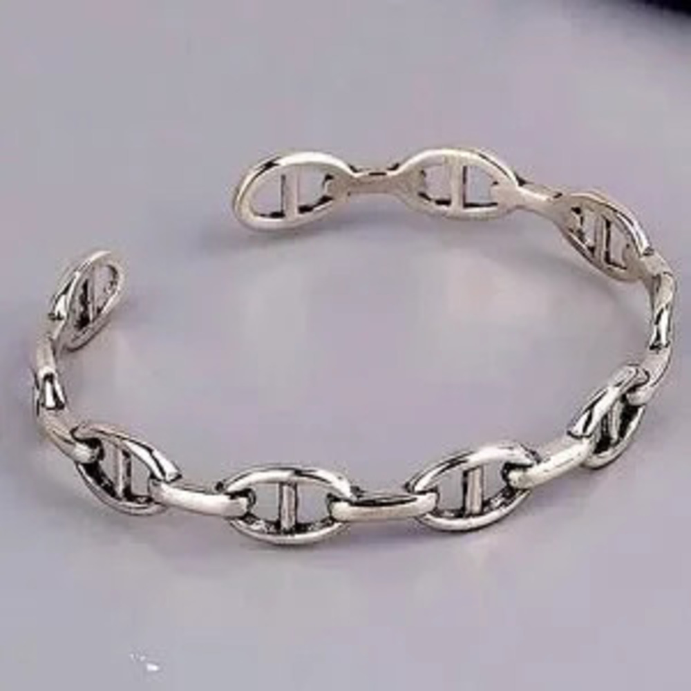 Sterling Silver Mariner Bangle Cuff Bracelet